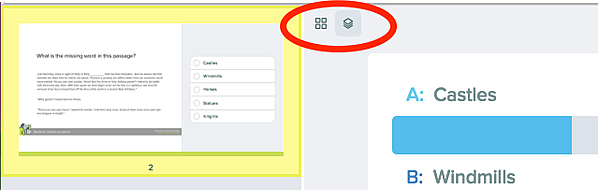 Response views circled in Dashboard