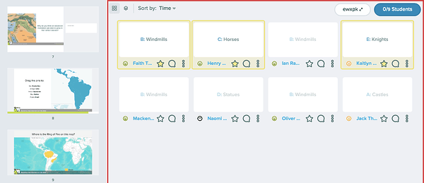 Multiple choice, dashboard, grid layout