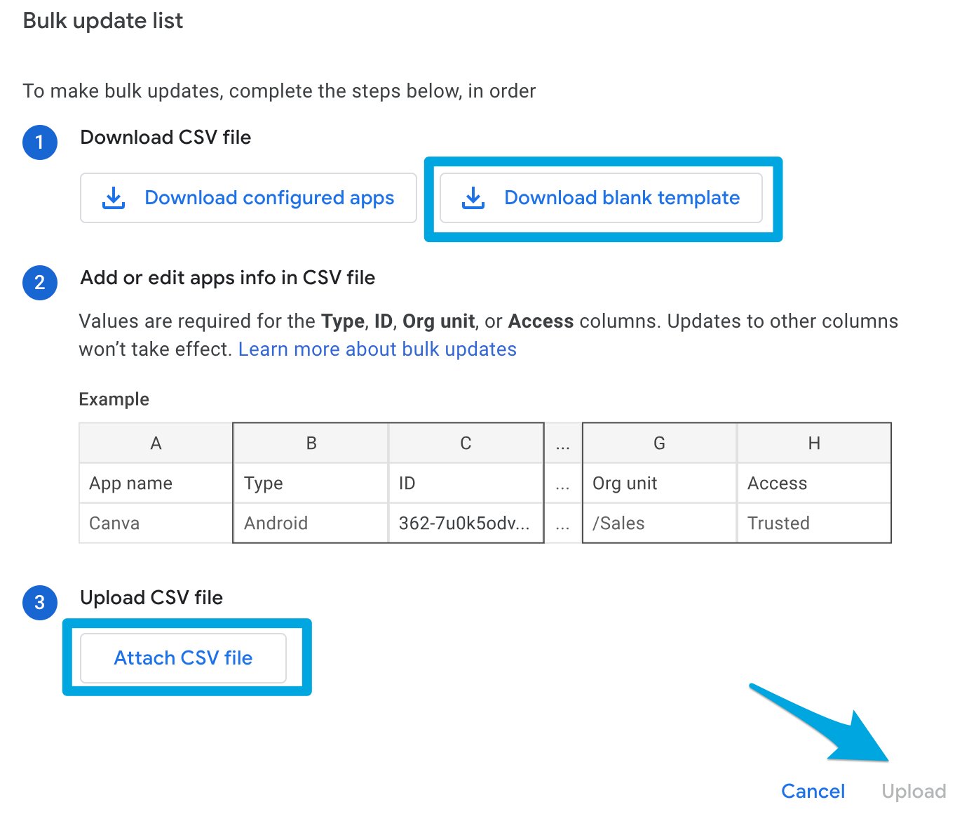 Approve App Access via CSV Upload