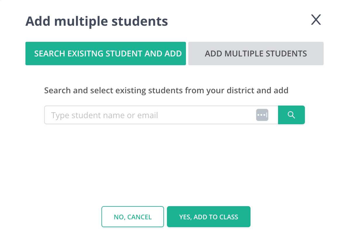 you can search for students with their school email address
