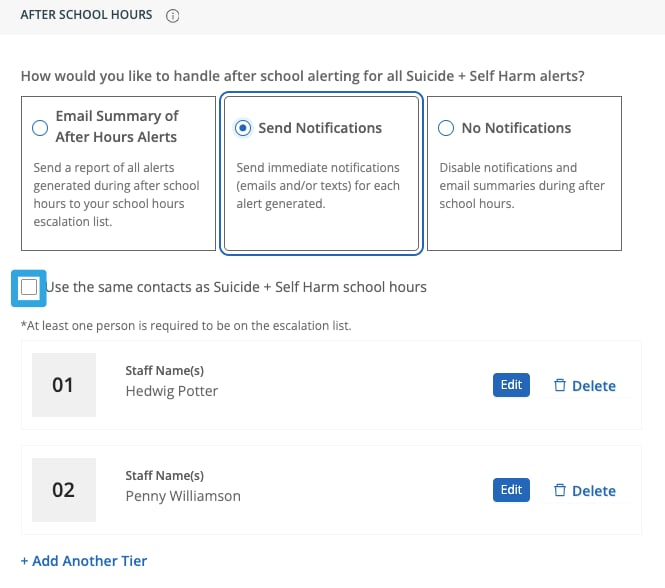 Click Save Changes at the bottom of the page.