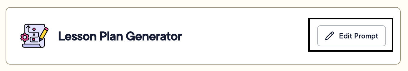Edit Prompt button.