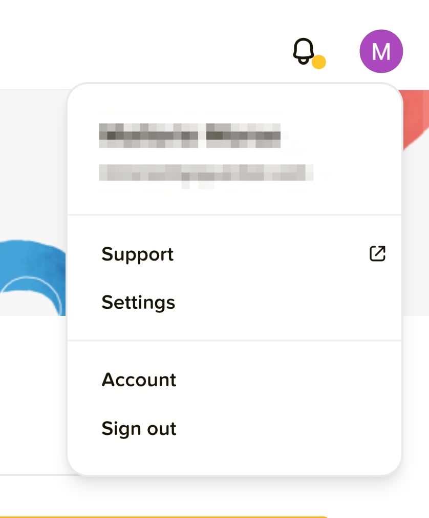 Pear Deck Launchpad with red arrows pointing to the Account Profile icon and to the My Account list item in the…
