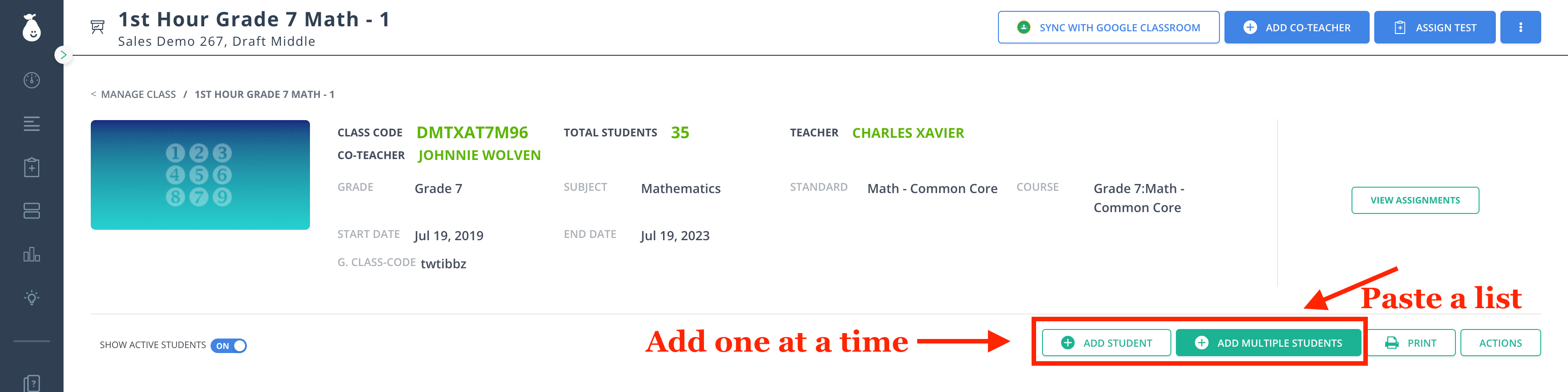 Add Students