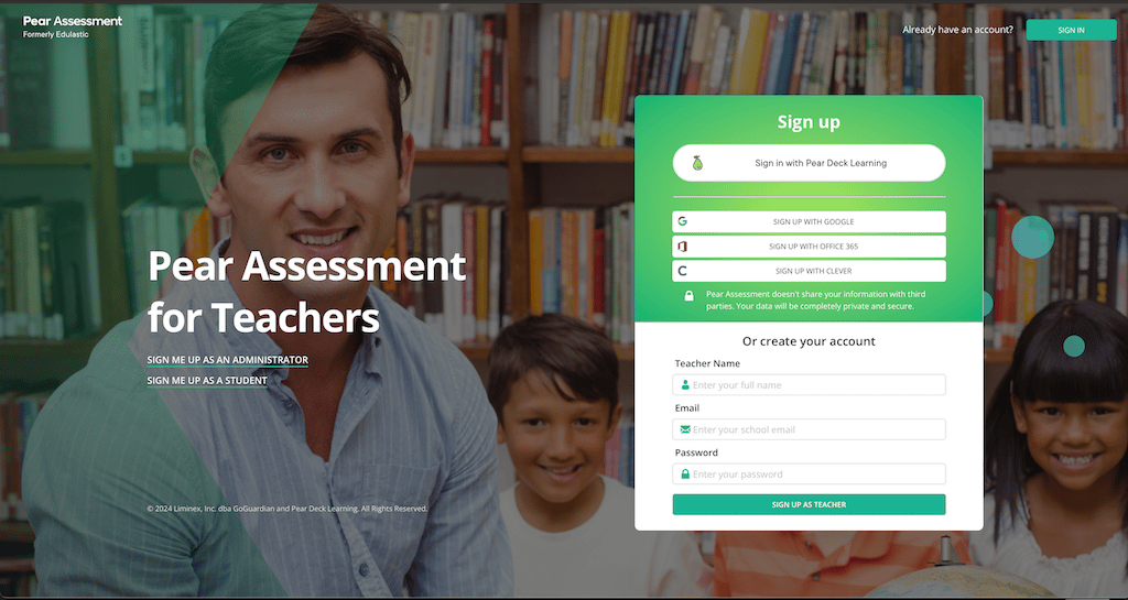 Sign up for an Account
