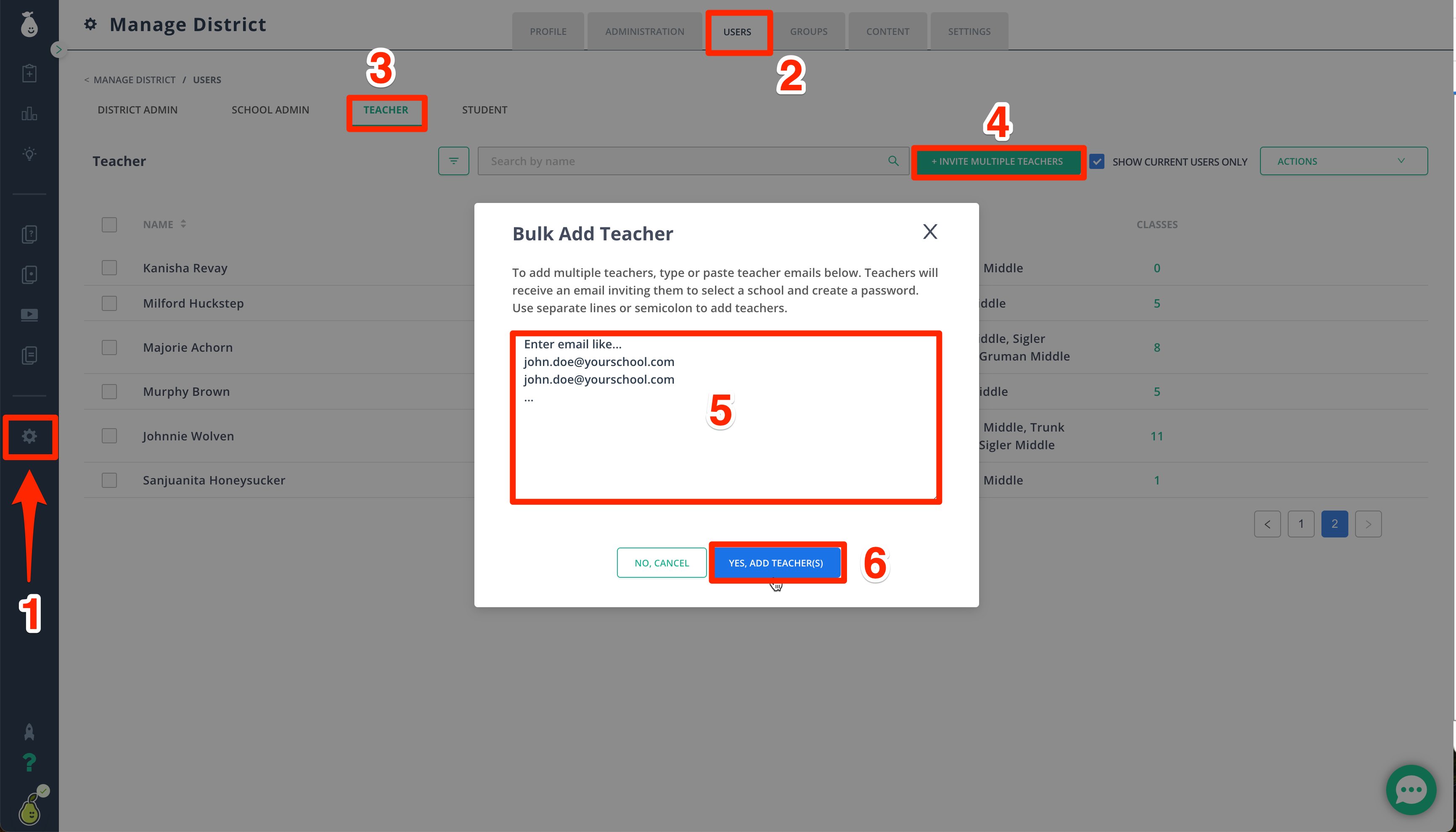 Create a Teacher Account