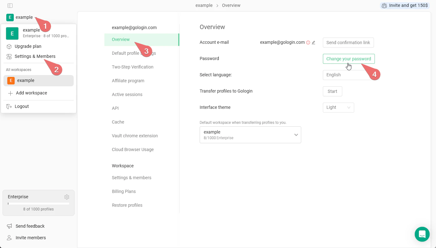 Change Password