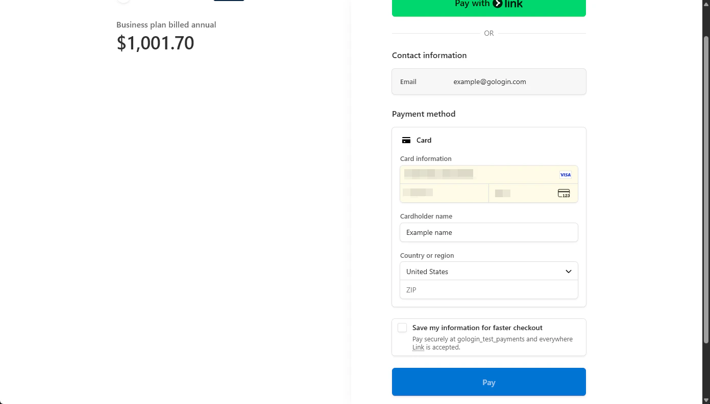 Complete Checkout