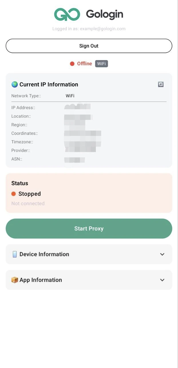 Gologin Devices Logged In