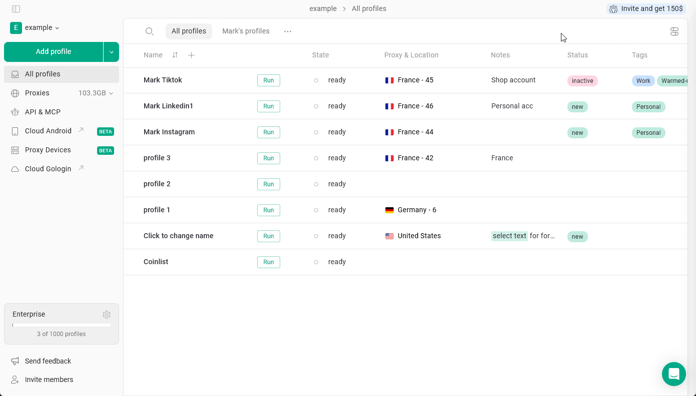 Modify Tags And Status