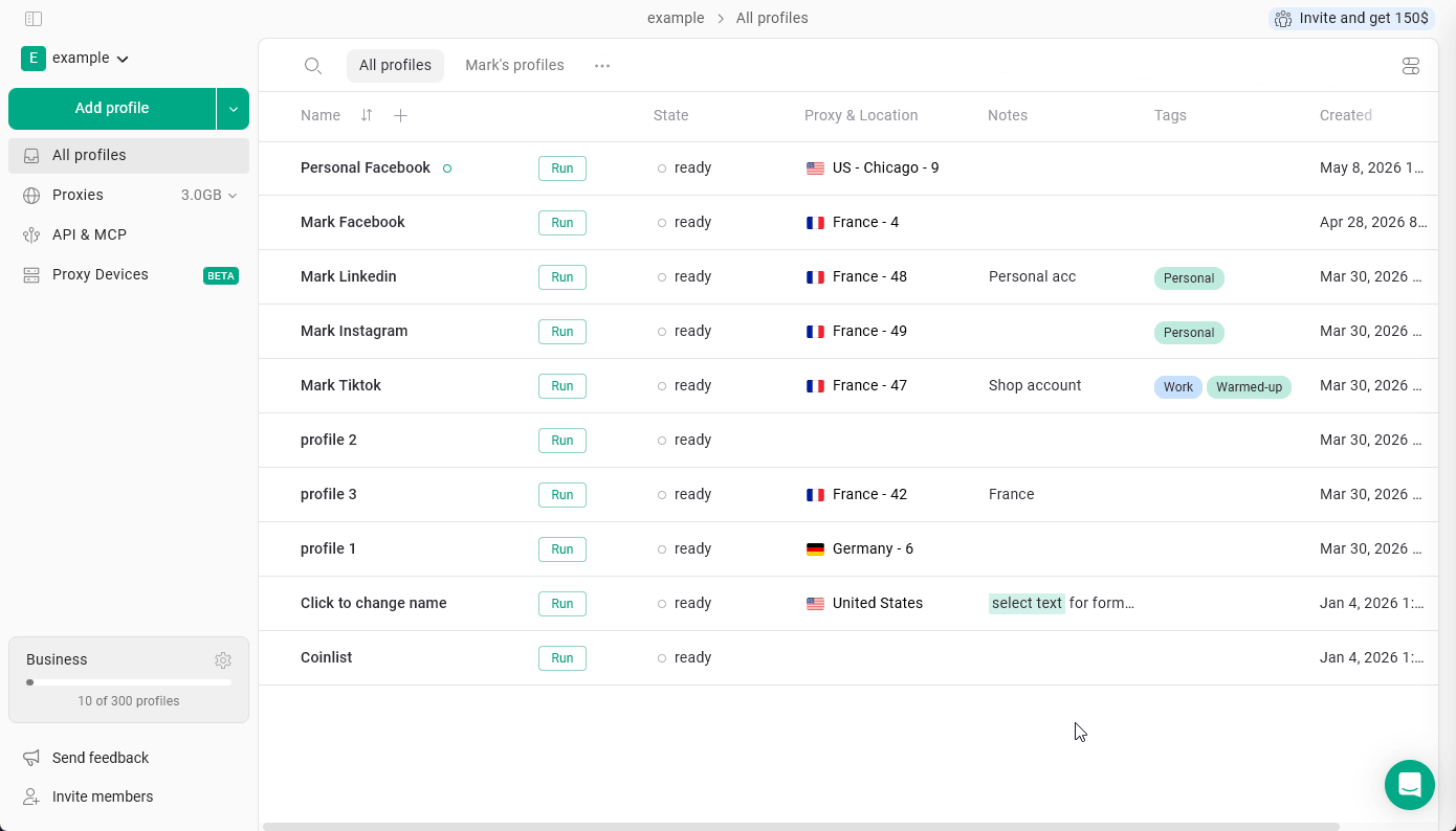 Copy Gologin Proxy