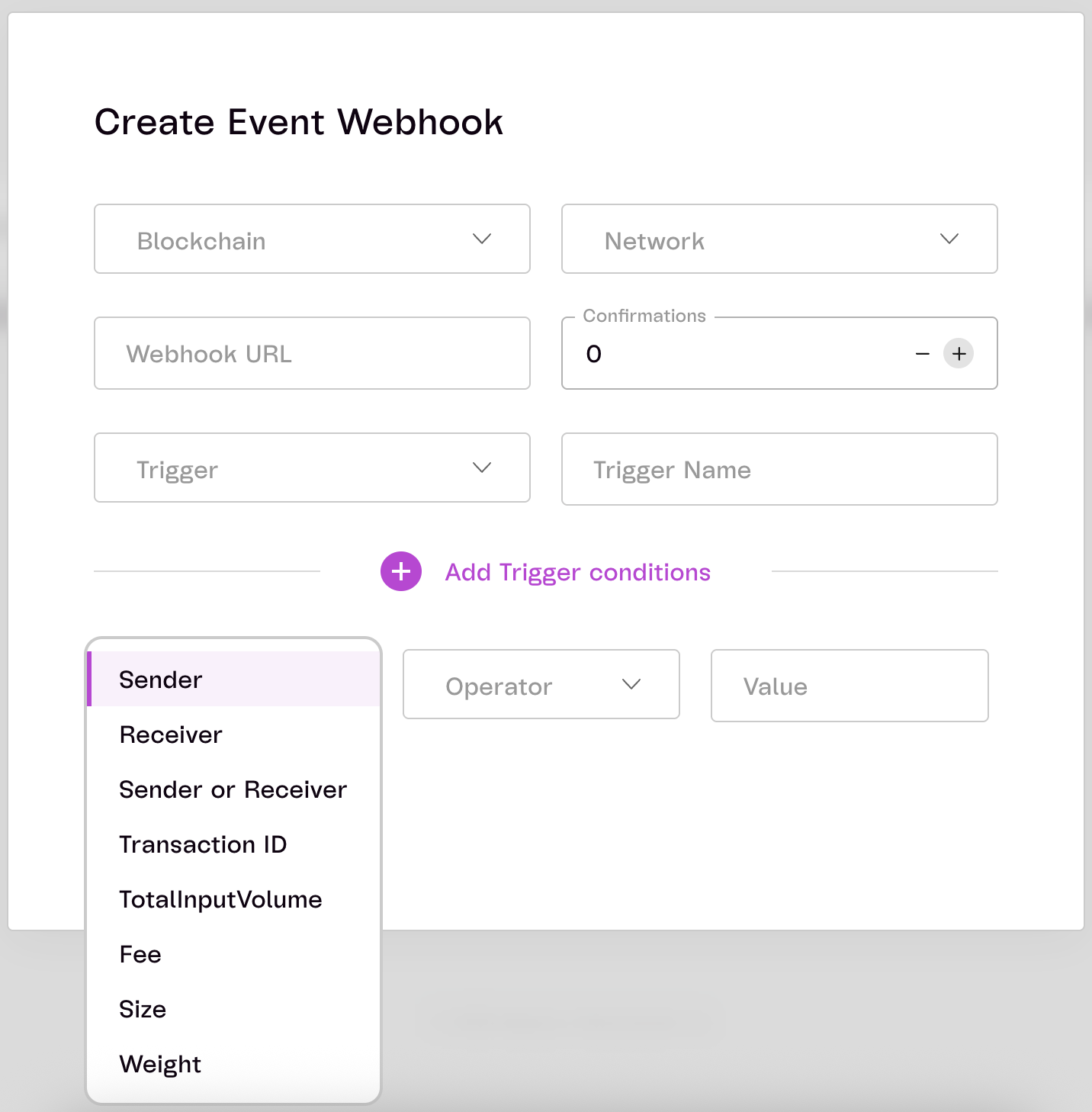 Configure Trigger Conditions