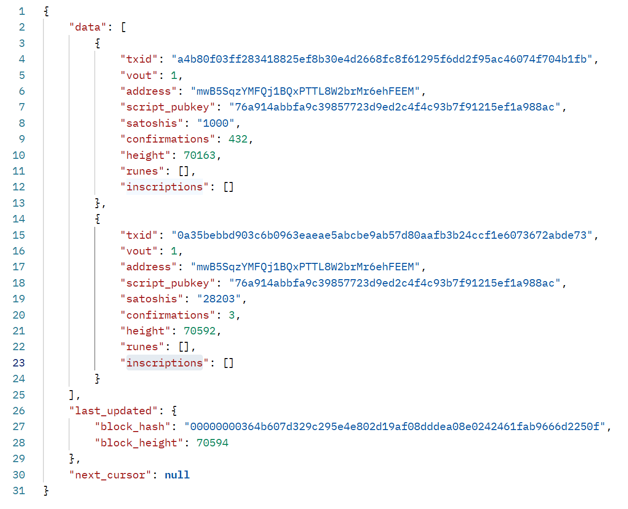 Maestro API get Unspent UTxOs by Address