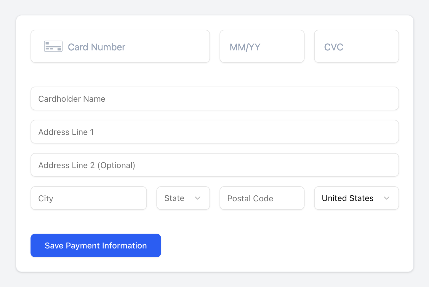 Embedded Payment Form