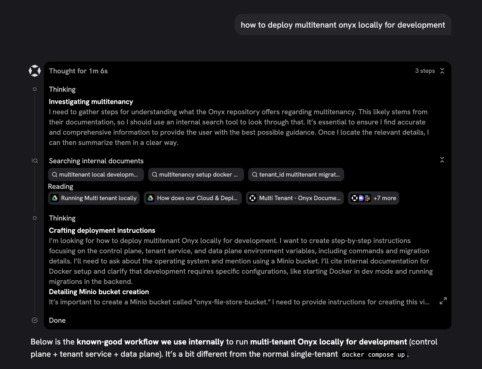 Agent Message Timeline