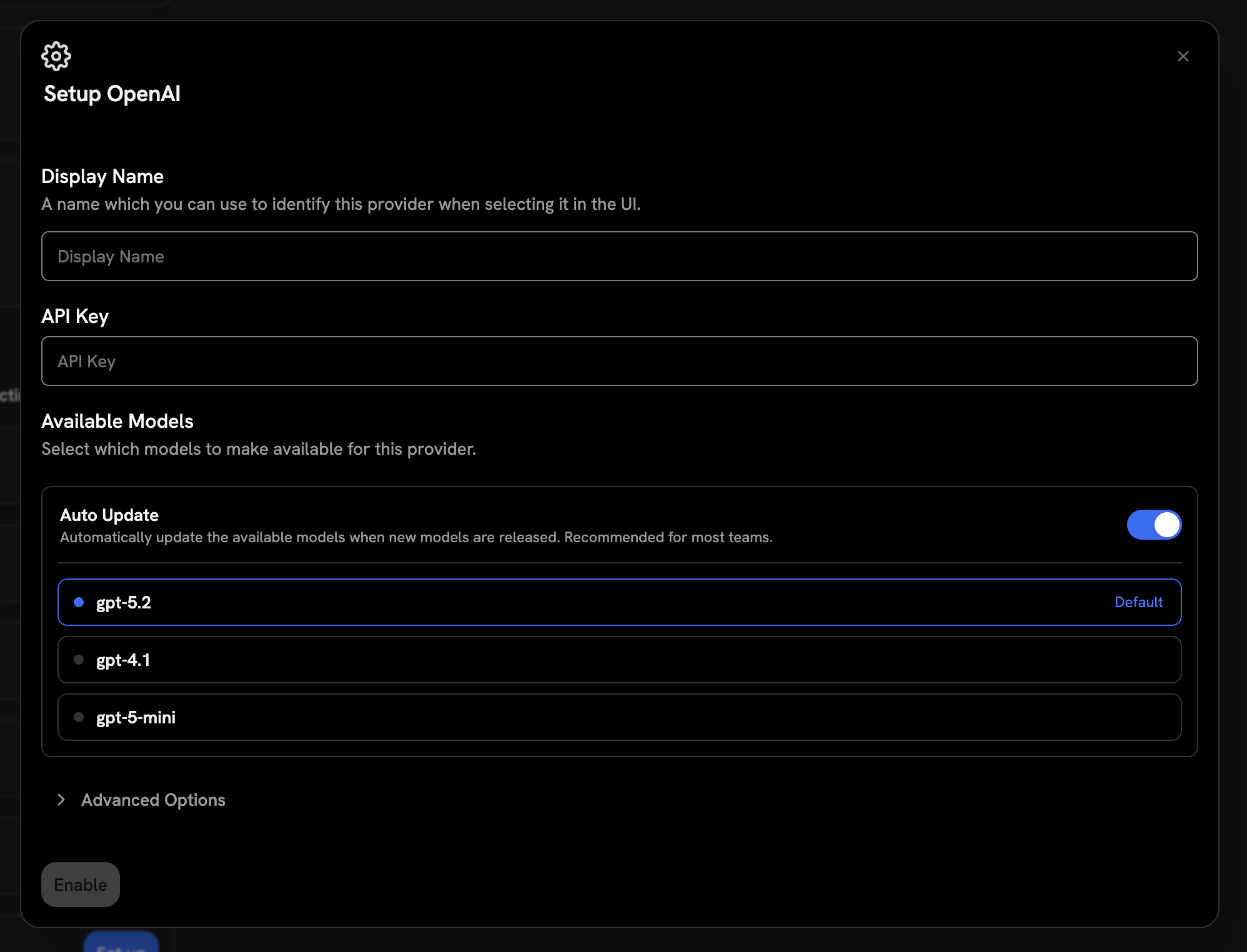 LLM Configuration Forms