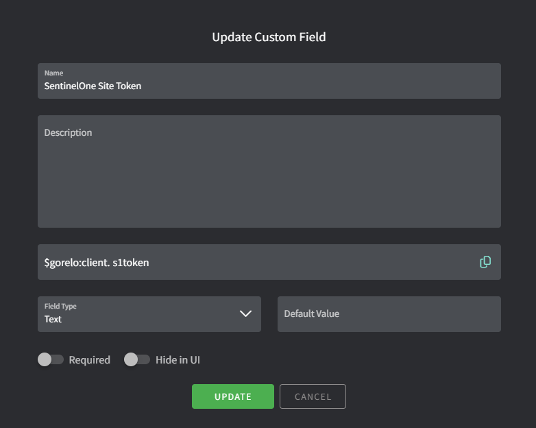 Install software via custom client fields - Gorelo Documentation