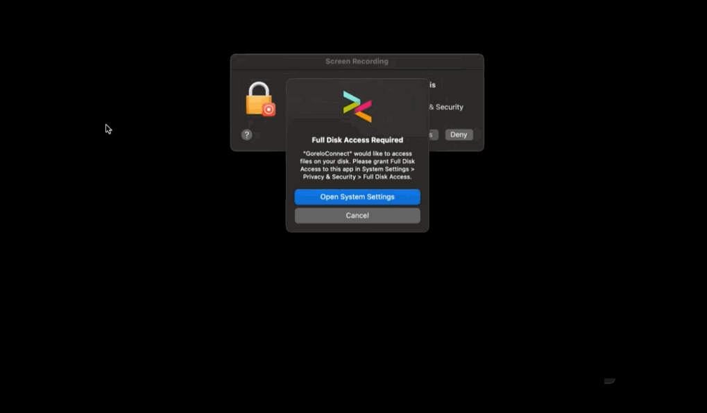 Goreloconnect Macos Permissions