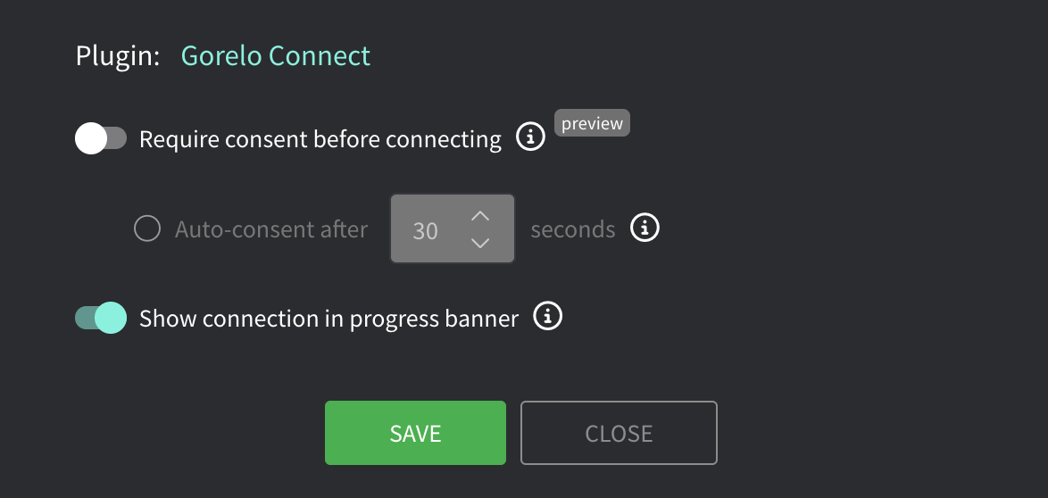 Gorelo Connect Consent