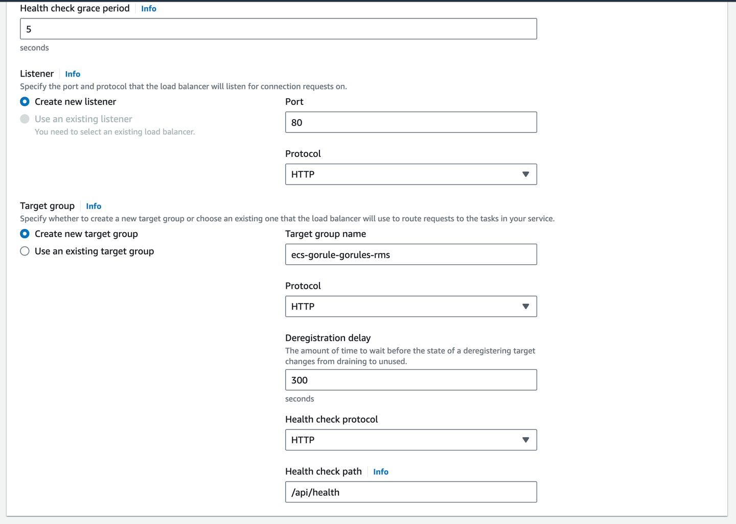 Load balancer configuration continued