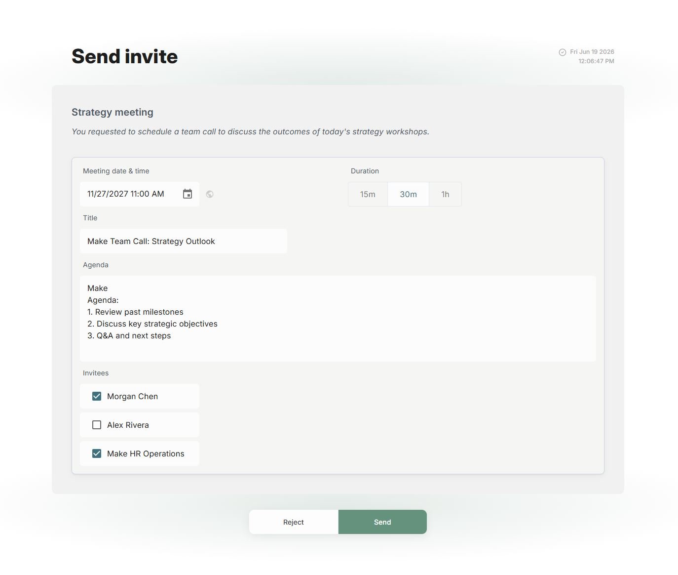gotoHuman - Example human review of an AI action