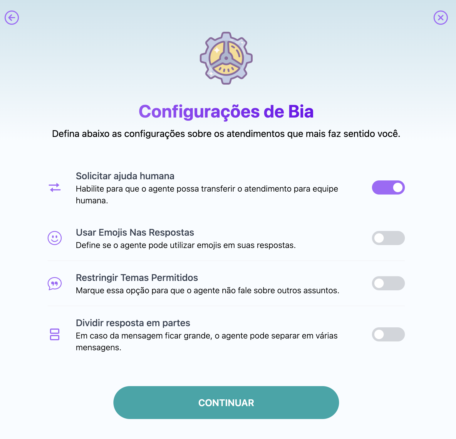 Configurações
