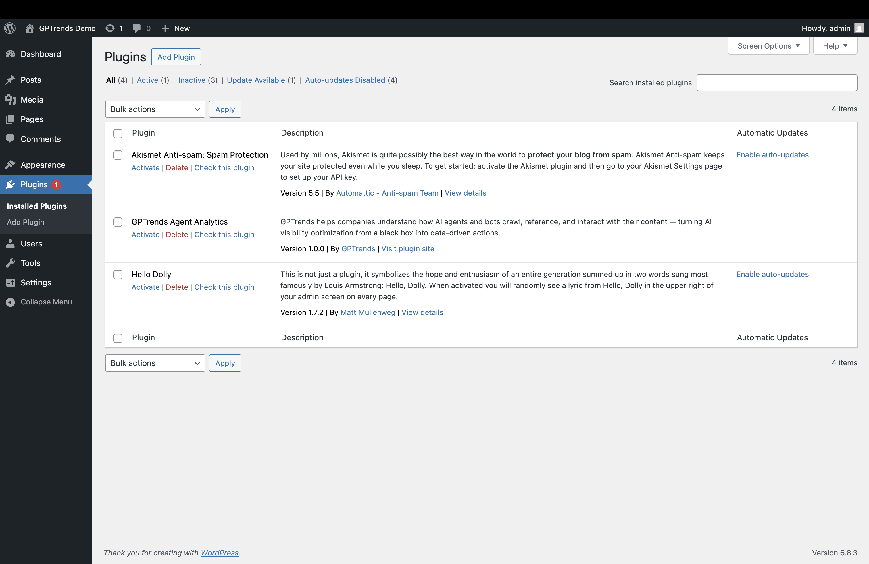 Wp Activate Plugin Pn