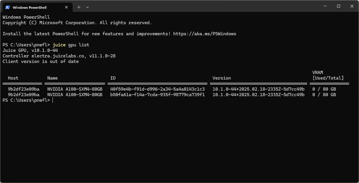 Add Capacity to Juice Pools - GPU Trader Documentation