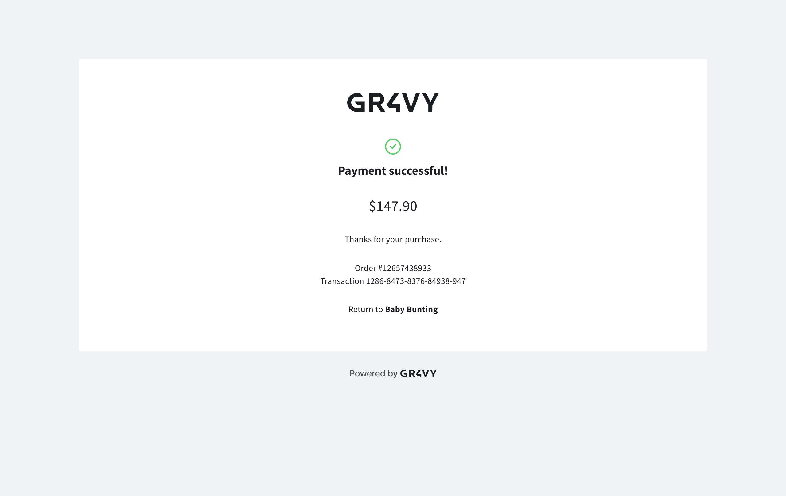 Payment Successful