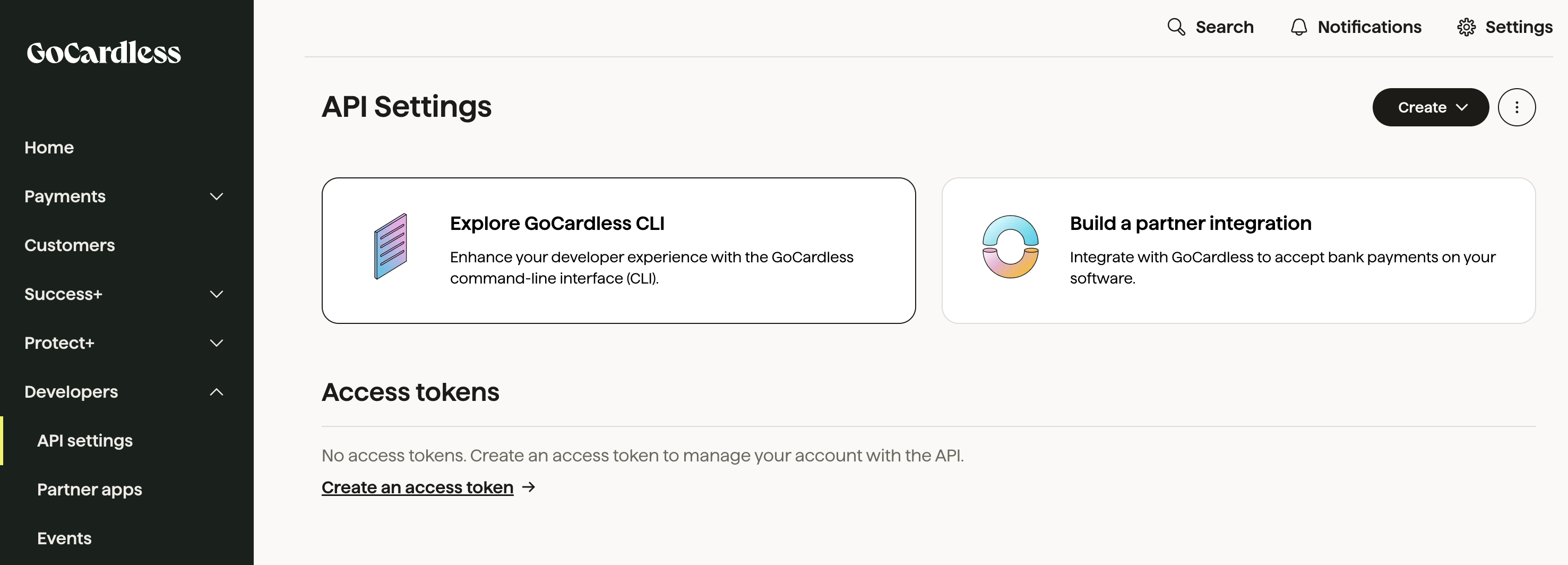 GoCardless Access Token