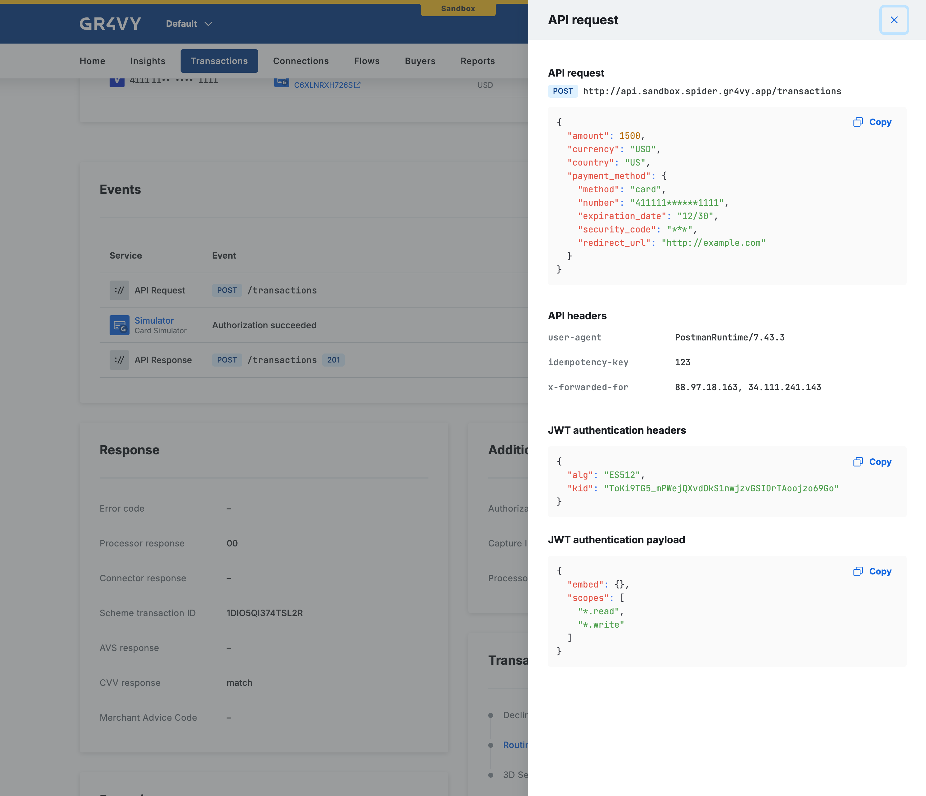 API log