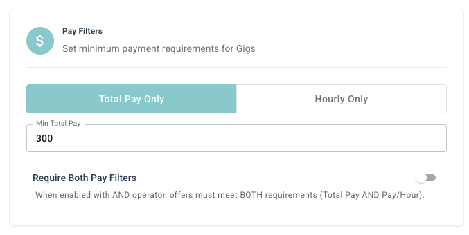Pay Setting