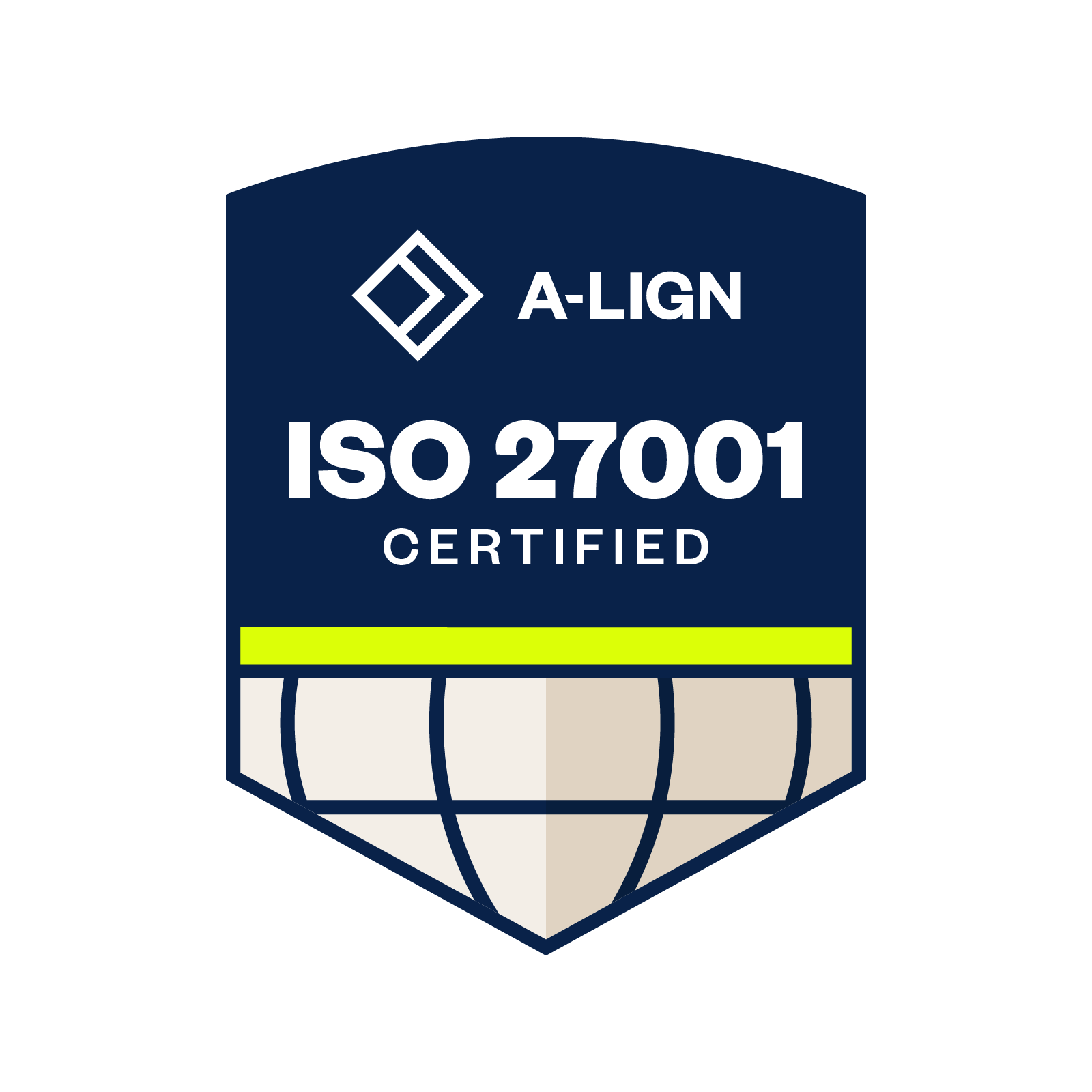 A-LIGN ISO 27001 certified badge
