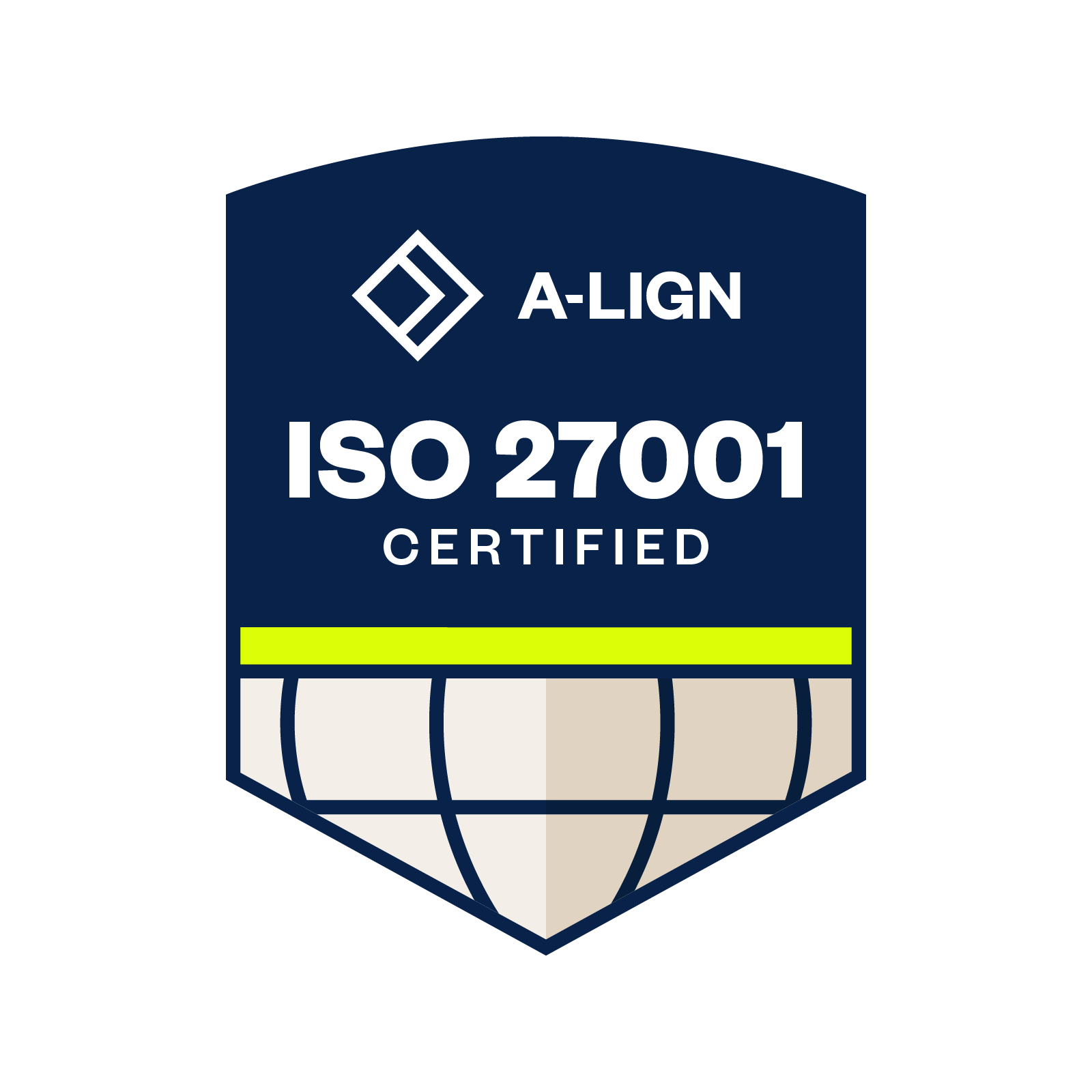 A-LIGN ISO 27001 certified badge