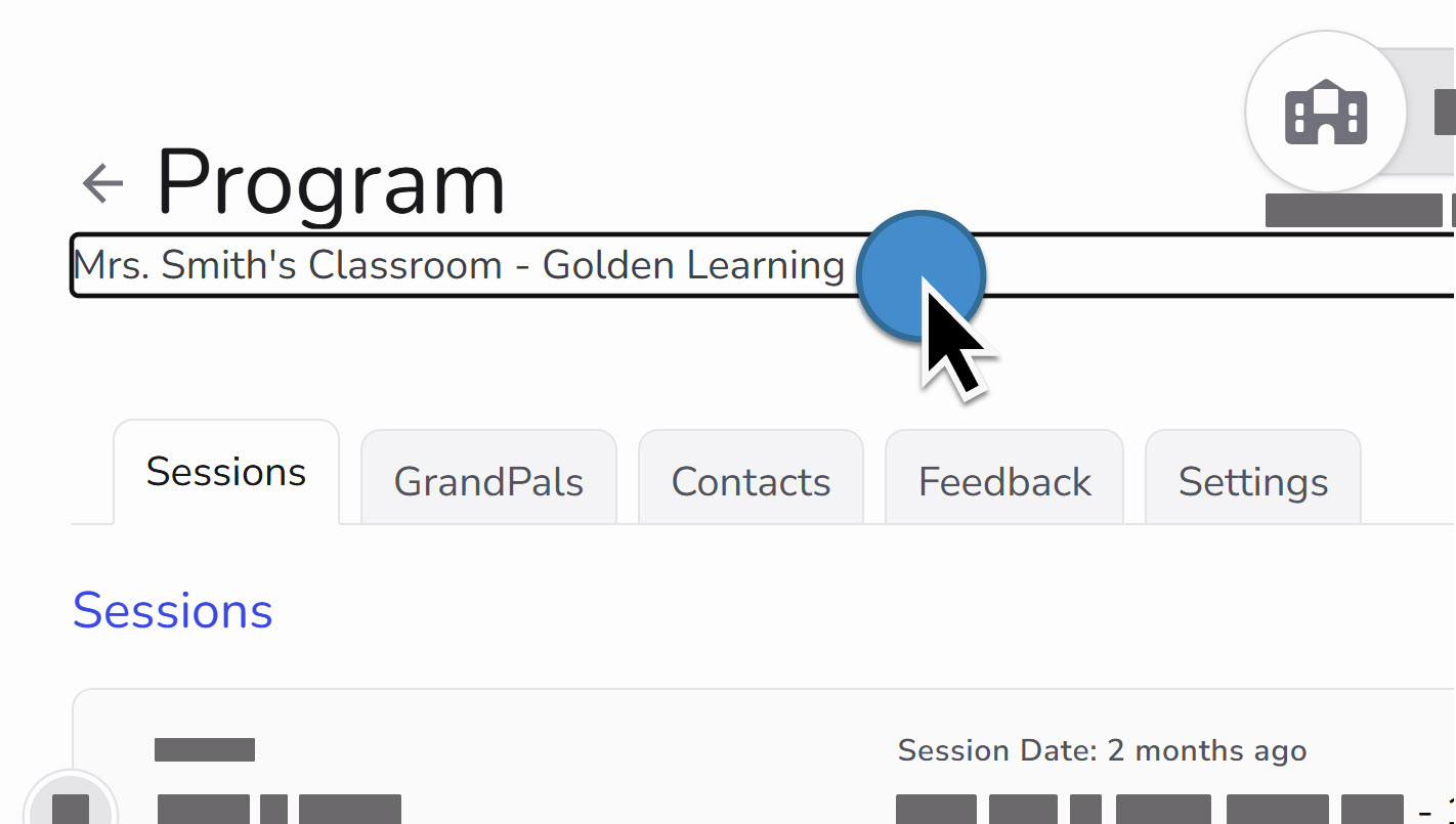 Program name field