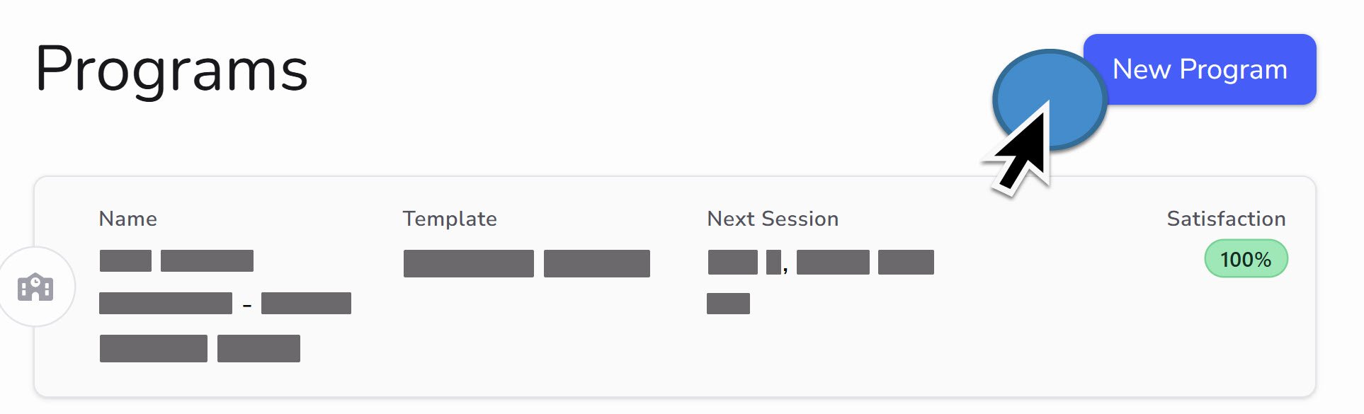 New Program button