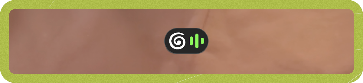 A Granola badge displayed on a video feed in Google Meet