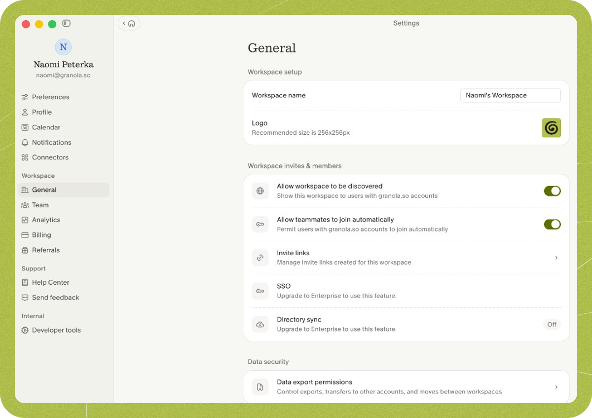 Workspaces - Granola Docs & Help Center