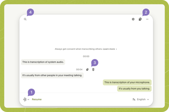 Show Transcript Toggle Button How transcription works - Granola Docs & Help Center