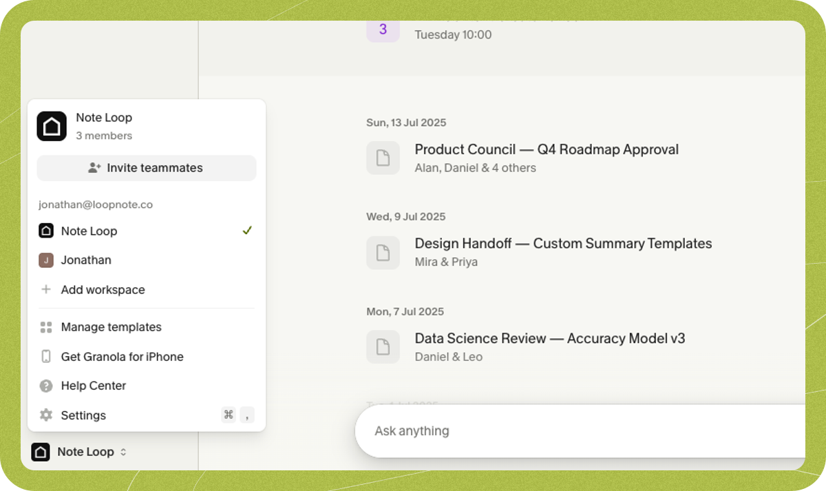 Syncing your calendars - Granola Docs & Help Center