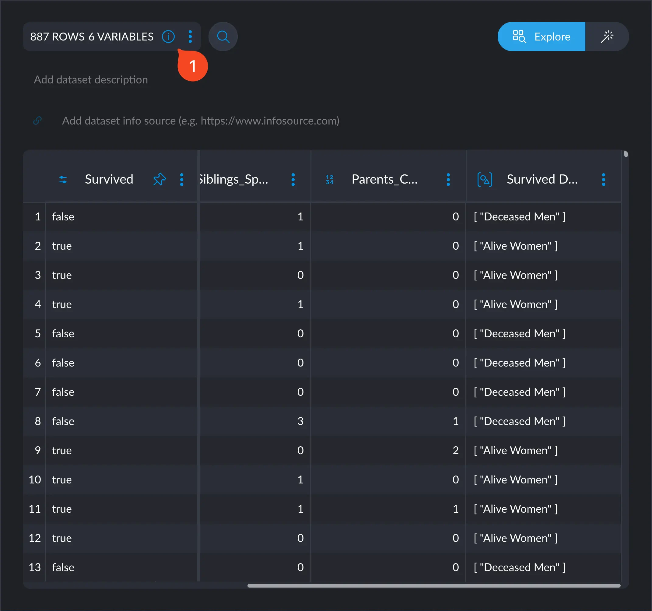 dataset metadata