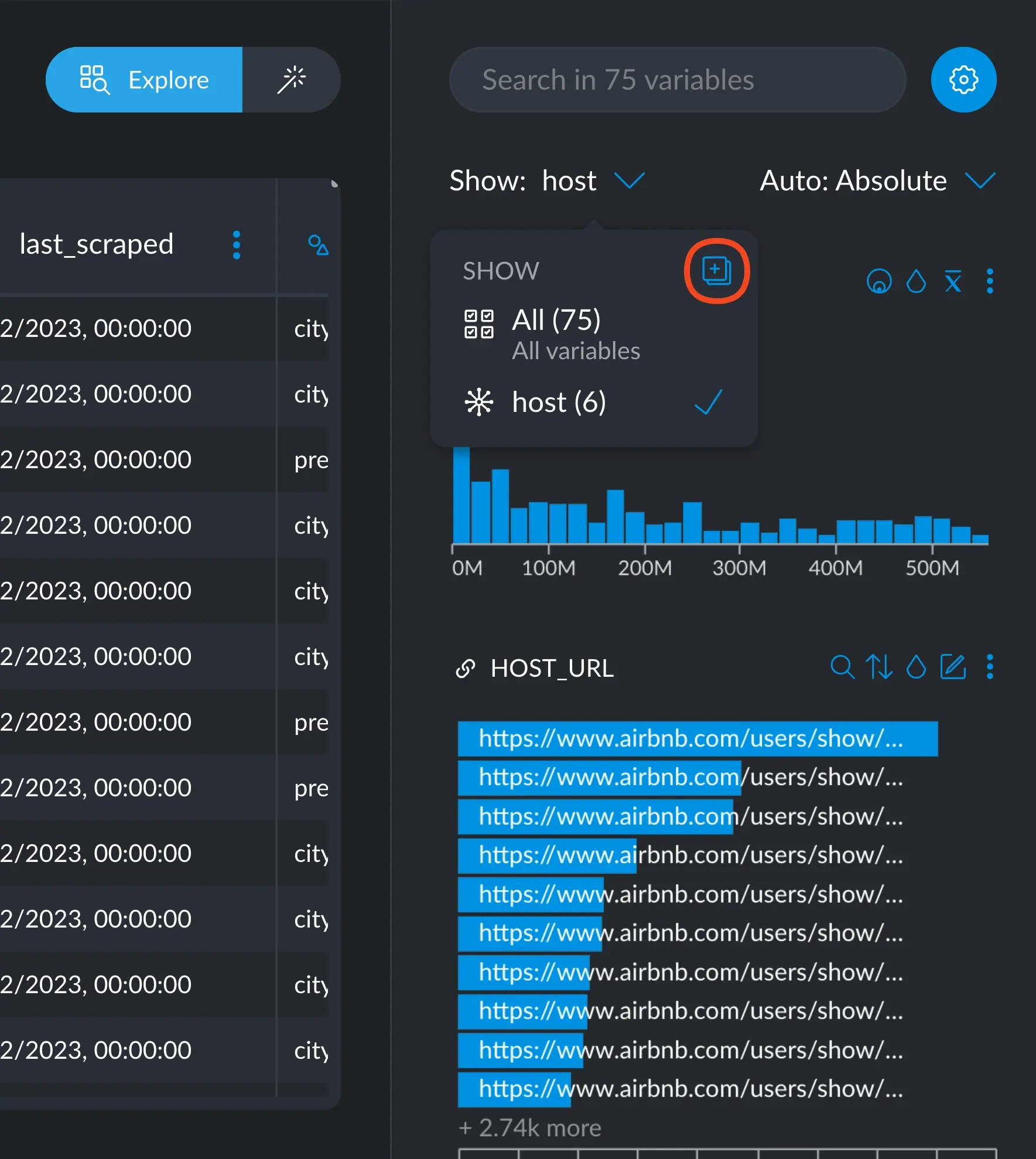 Copy Variable Names Tag