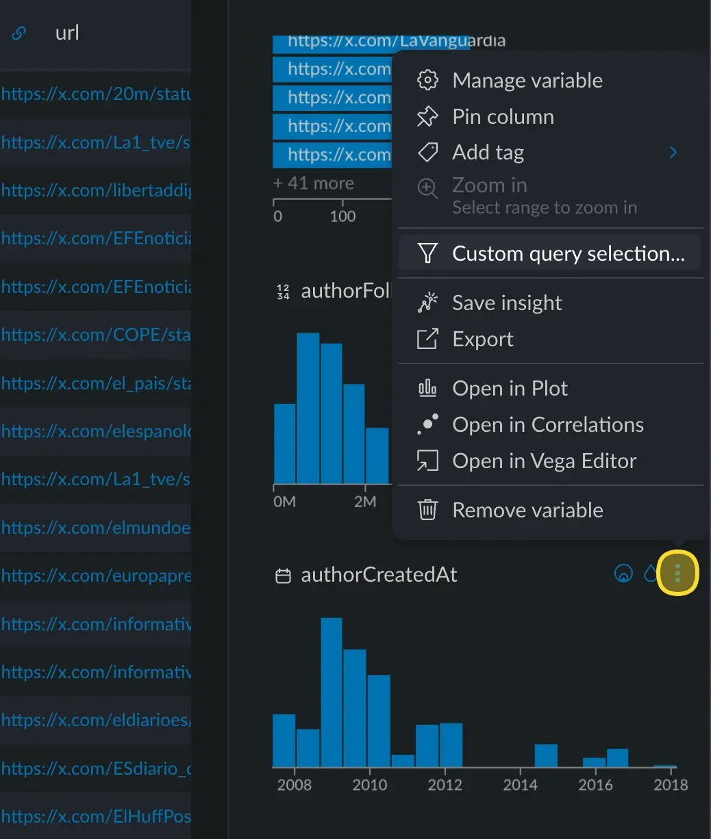 custom search numeric