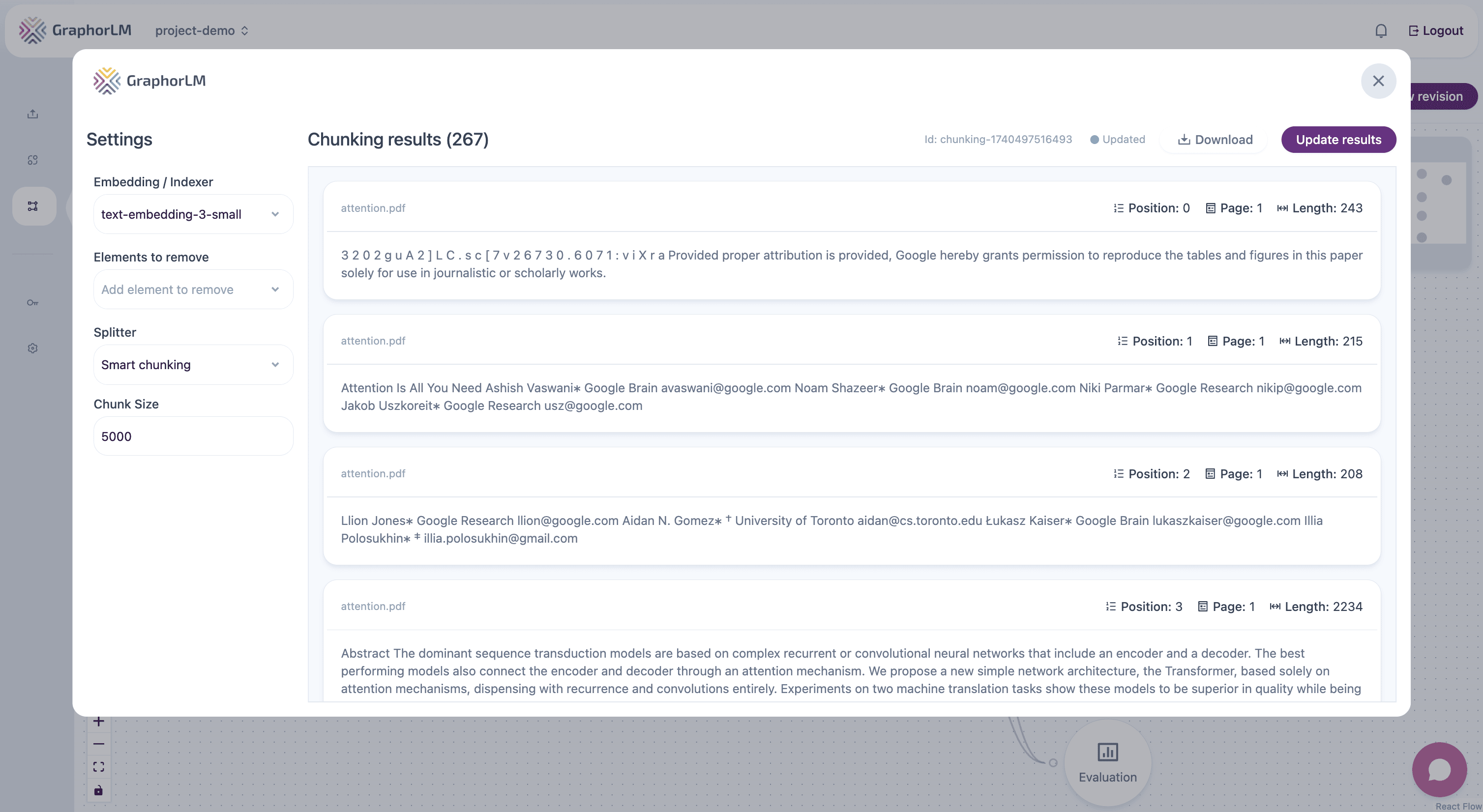 Chunking overview