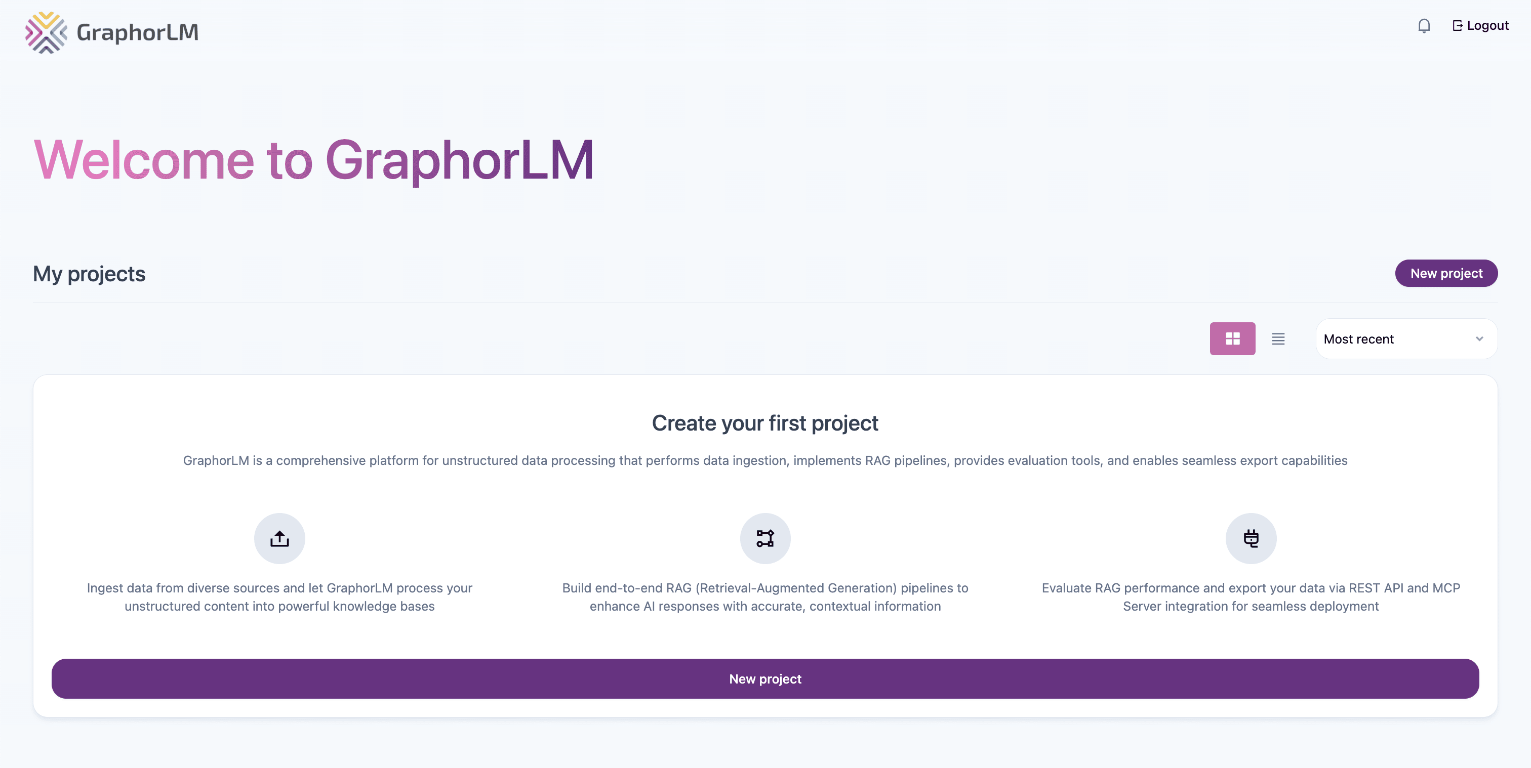 Project list demo