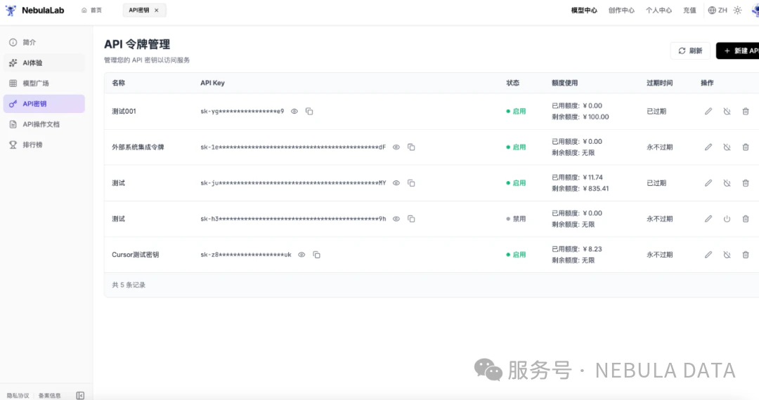 获取 API Key