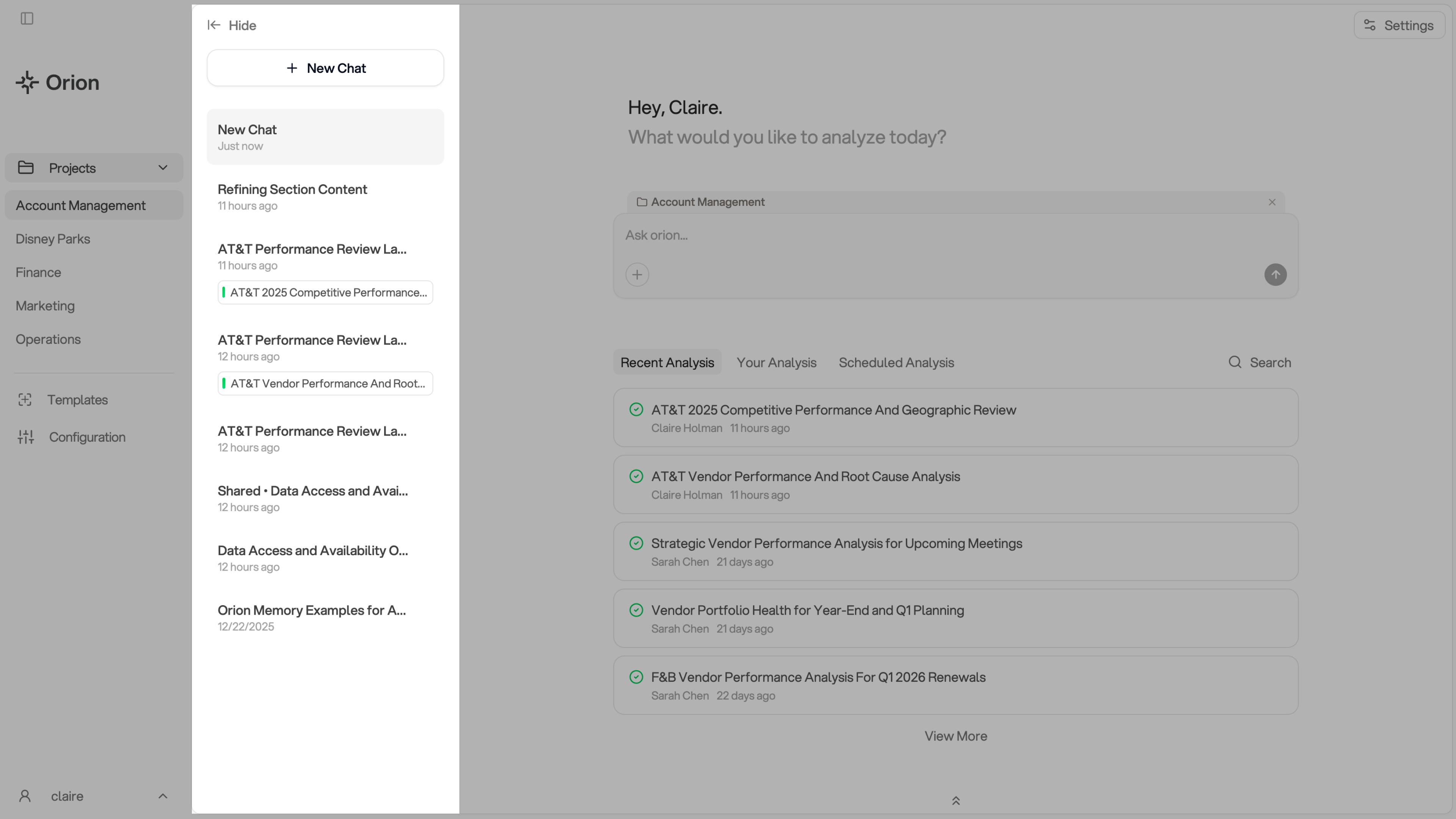 Basics & Navigation - Orion Public Docs