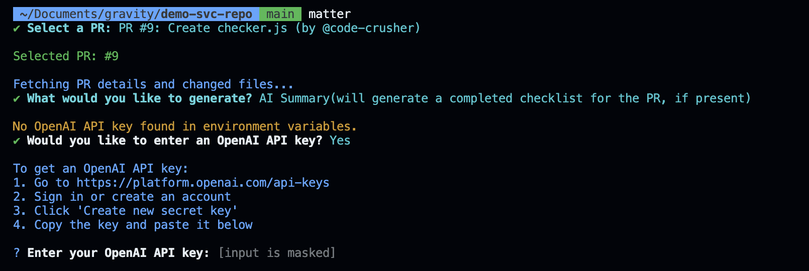 MatterAI Github Connect