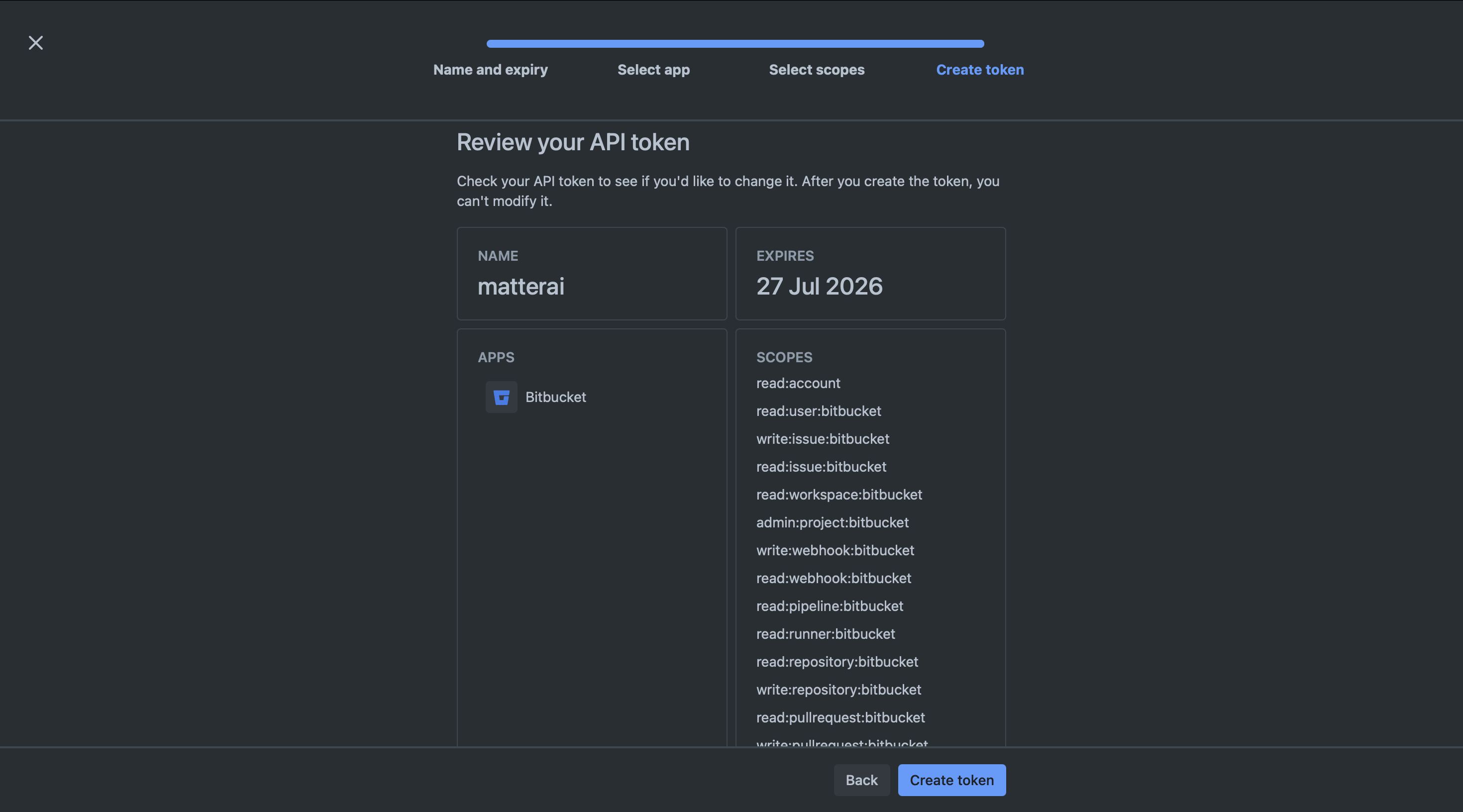 Setting up MatterAI service account