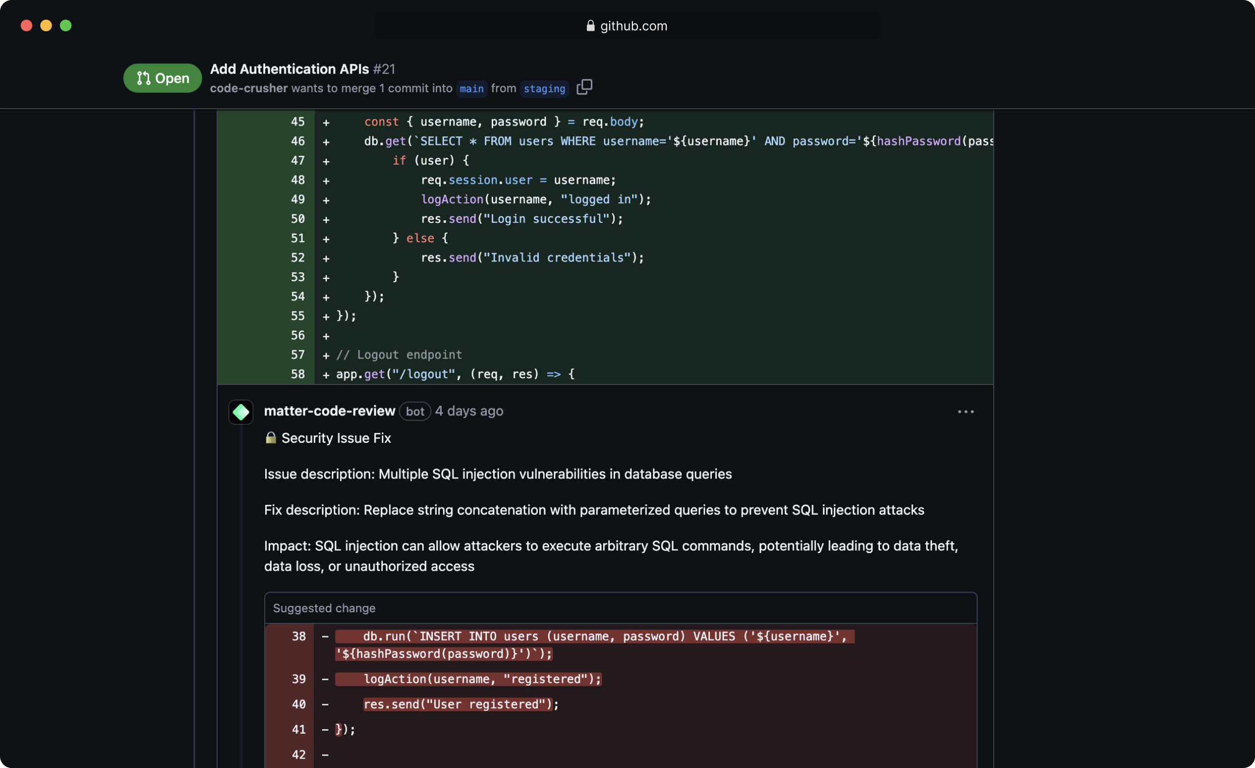 Intelligent Code Reviews